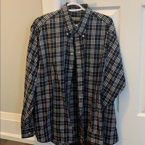 Black men’s Burberry dress or causal shirt